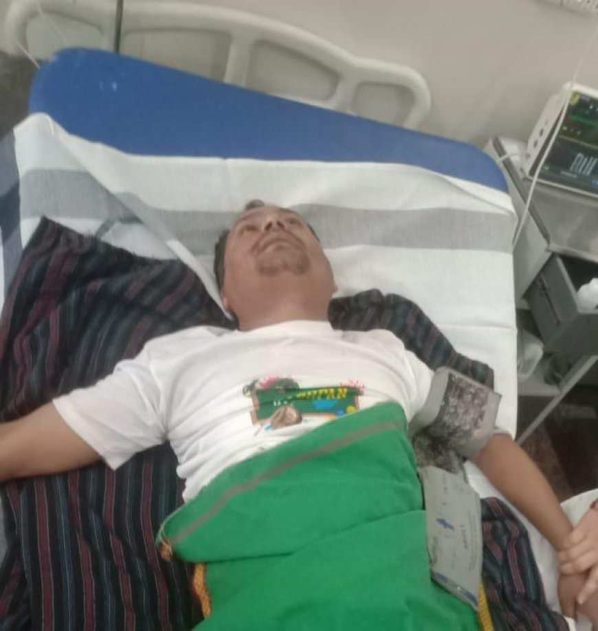 ज़हरीले पदार्थ के सेवन से युवक गम्भीर