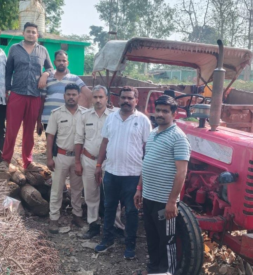 अवैध खनन पर बीटीआर टीम की दबिश