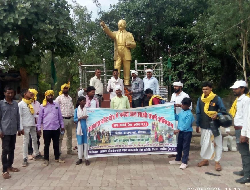 नर्मदा नदी से लाया जाए आकाश कोट में पानी-संघर्ष समिति