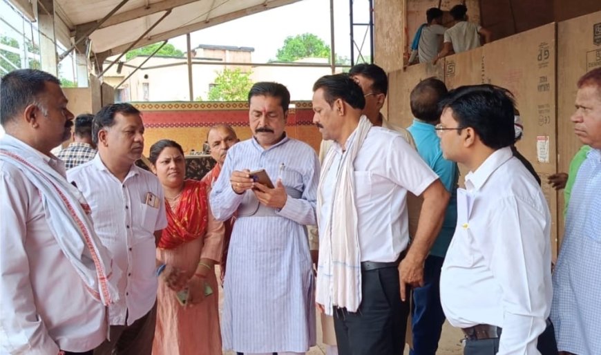 जिलाध्यक्ष CM डॉ मोहन यादव के आगमन की तैयारियो का लिया जायजा