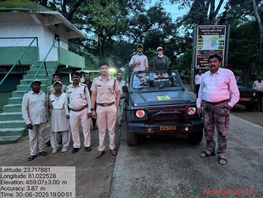 बांधवगढ़ टाइगर रिजर्व का कोर जोन पर्यटकों के लिए बंद, अधिकारियों ने ली विदाई सेल्फी