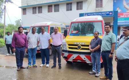 जिले को मिली दो नि:शुल्क शव वाहनों की सौगात