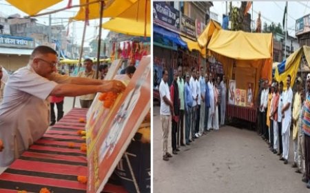 कांग्रेस ने मनाया विश्व आदिवासी दिवस एवं भारत छोड़ो आंदोलन की वर्षगांठ