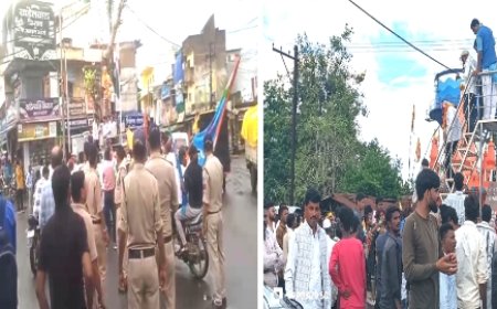 आदिवासी नेता विजय कोल का प्रथम नगर आगवन पर हुआ भव्य स्वागत