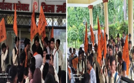 उत्कृष्ट विद्यालय में व्याप्त समस्याओं को लेकर विद्यार्थी परिषद ने खोला मोर्चा