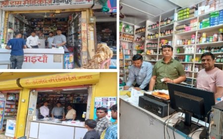 औषधि निरीक्षक दल का आकस्मिक निरीक्षण, औषधि का नशे के रूप में उपयोग रोकने की गई जांच