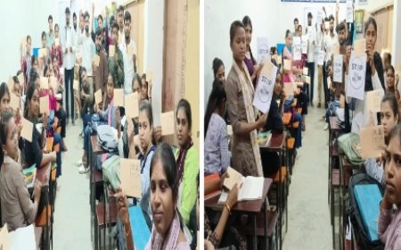 वोट चोरी के खिलाफ NSUI उमरिया का बड़ा अभियान, छात्रों ने महामहिम राष्ट्रपति के नाम भरे पोस्ट कार्ड