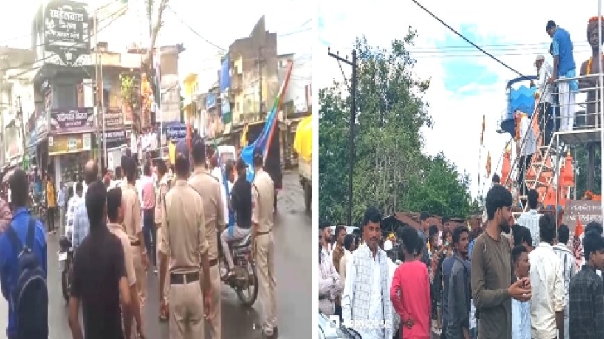 आदिवासी नेता विजय कोल का प्रथम नगर आगवन पर हुआ भव्य स्वागत