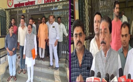 निर्दोष ग्रामीणों के ऊपर वन विभाग की कार्यवाही के खिलाफ भाजपा ने कलेक्टर और सीएफ को सौंपा ज्ञापन