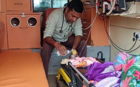 108 के ईएमटी देव नारायण बने फरिश्ता, सीरियस नवजात को दी नई ज़िंदगी
