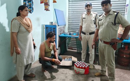 अवैध मदिरा के विक्रय, संग्रह व परिवहन पर की गई कार्यवाही