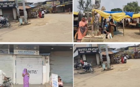 सिगुड़ी मोड़ पर बस स्टैंड की मांग तेज, हाफ टाइम बाजार बंद रहा सफल