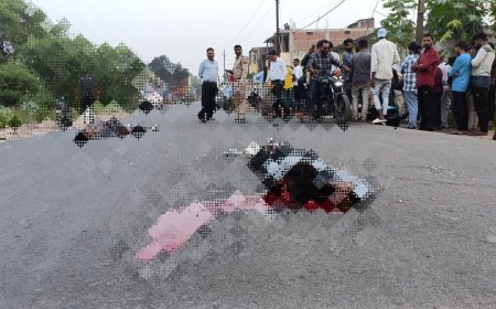 पाली एनएच-43 पर भीषण सड़क हादसा — दो युवकों की दर्दनाक मौत, एक घायल