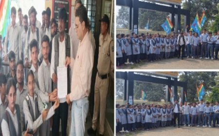 कॉलेजों की दुर्दशा पर NSUI का हल्ला बोल