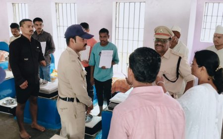 अपर जिला सत्र न्याचयाधीश ने किया जिला जेल का निरीक्षण
