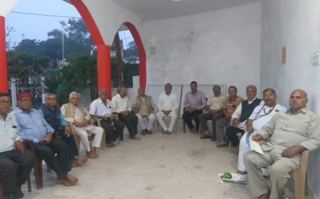 वरिष्ठ नागरिक पेंशनर संघ की बैठक सम्पन्न..