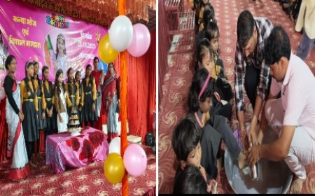 भाजपा पार्षद खुशबू कुलदीप गुप्ता ने बिटिया आराध्या गुप्ता के जन्मदिन में कराया 582 कन्याओं का पूजन, कन्या भोज एवं विशाल भंडारा