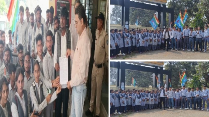 कॉलेजों की दुर्दशा पर NSUI का हल्ला बोल