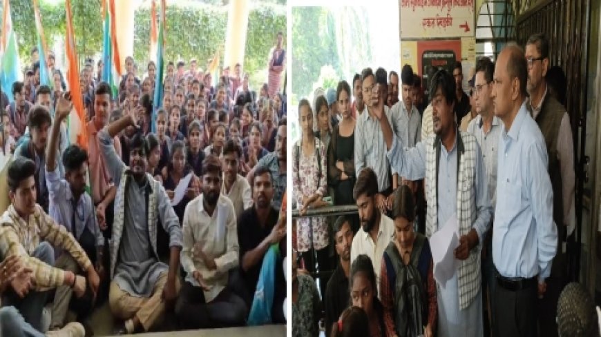 NSUI का हल्ला बोल— छात्रों के हक़ में गूंजा शहर