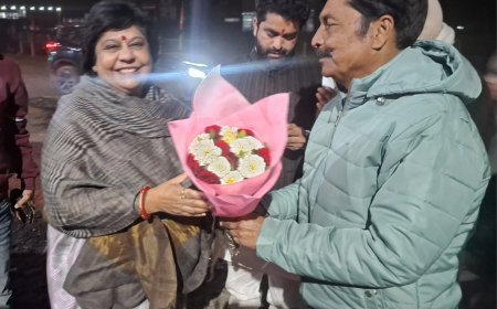 अल्प प्रवास पर पहुंची भाजपा राष्ट्रीय मंत्री अल्का गुर्जर का भाजपा जिलाध्यक्ष ने किया स्वागत