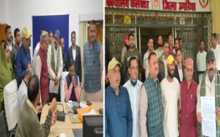 वन विभाग की नई पक्की बाउंड्री व फेंसिंग का किया गया विरोध, पार्षदों ने कलेक्टर को सौंपा संयुक्त ज्ञापन