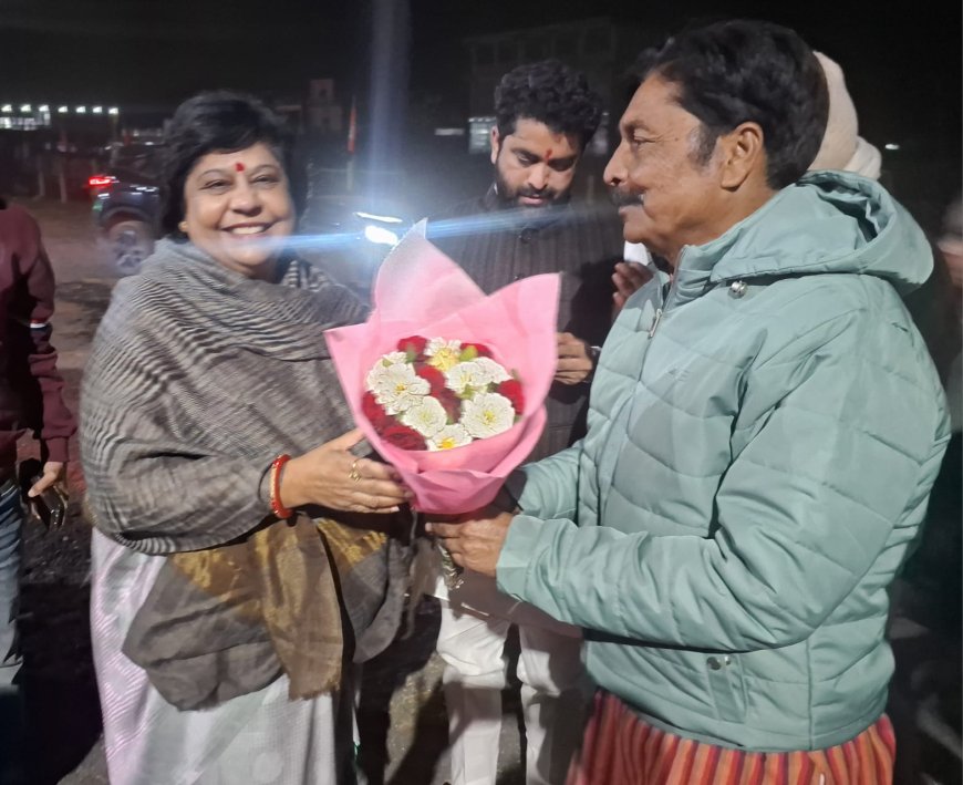 अल्प प्रवास पर पहुंची भाजपा राष्ट्रीय मंत्री अल्का गुर्जर का भाजपा जिलाध्यक्ष ने किया स्वागत