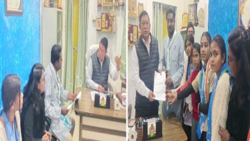 NSUI प्रतिनिधि मंडल ने सौंपा ज्ञापन, शासकीय महाविद्यालय उमरिया में पेयजल संकट पर जताई चिंता