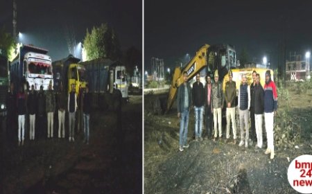 खनीज विभाग ने की अवैध उतखनन में बड़ी कार्यवाही