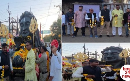 महाशिवरात्रि पर हिंदू मुस्लिम एकता मंच द्वारा भगवान शिव जी की बारात का किया गया भव्य स्वागत