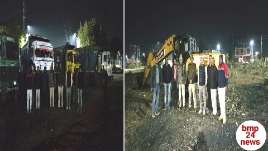 खनीज विभाग ने की अवैध उतखनन में बड़ी कार्यवाही