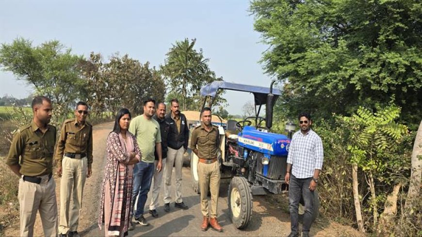 नर्मदापुरम जिले में अवैध रेत/गिट्टी परिवहन पर बड़ी कार्रवाई, 07 वाहन जप्त