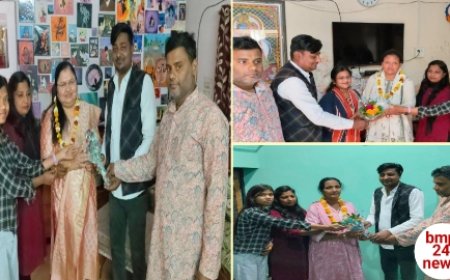 हिंदू मुस्लिम एकता मंच ने मनाया अंतरराष्ट्रीय महिला दिवस, पुष्पगुच्छ व माला भेंट कर दी शुभकामनाएं