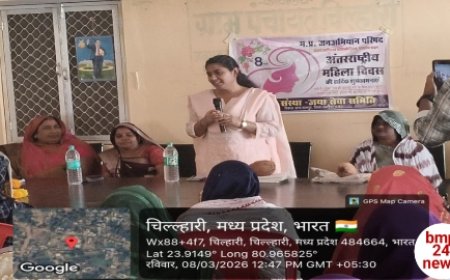 अंतर्राष्ट्रीय महिला दिवस पर ग्राम पंचायत चिल्हारी में कार्यक्रम संपन्न