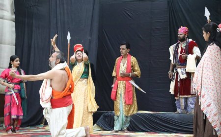 सम्राट विक्रमादित्य की वीरता एवं न्याय प्रियता पर हुआ नाटक का मंचन