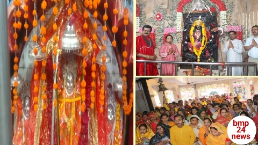 चैत्र नवरात्र के प्रथम दिन माता शैलपुत्री की हुई आराधना