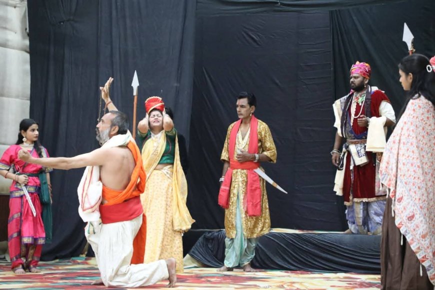 सम्राट विक्रमादित्य की वीरता एवं न्याय प्रियता पर हुआ नाटक का मंचन