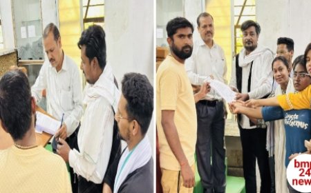 NSUI प्रतिनिधि मंडल ने सौंपा ज्ञापन,  अतिशीघ्र पट्टा वितरण की उठाई मांग