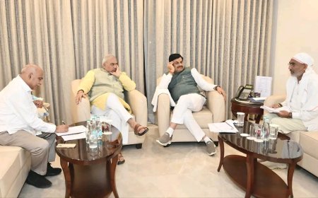 सांसद दर्शन सिंह ने की वरिष्ठ नेताओं से विस्तृत चर्चा