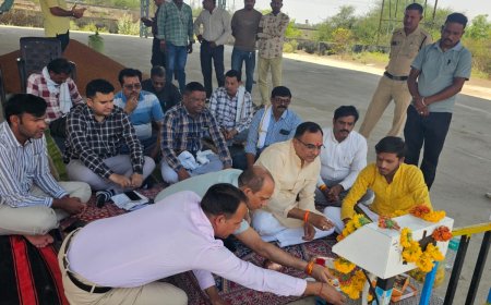 तौल कांटों का पूजन कर खरीदी केंद्रों का हुआ शुभारंभ