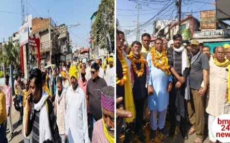 भीमराव अम्बेडकर जयंती पर निकली भव्य यात्रा का हिंदू-मुस्लिम एकता मंच ने किया जोरदार स्वागत