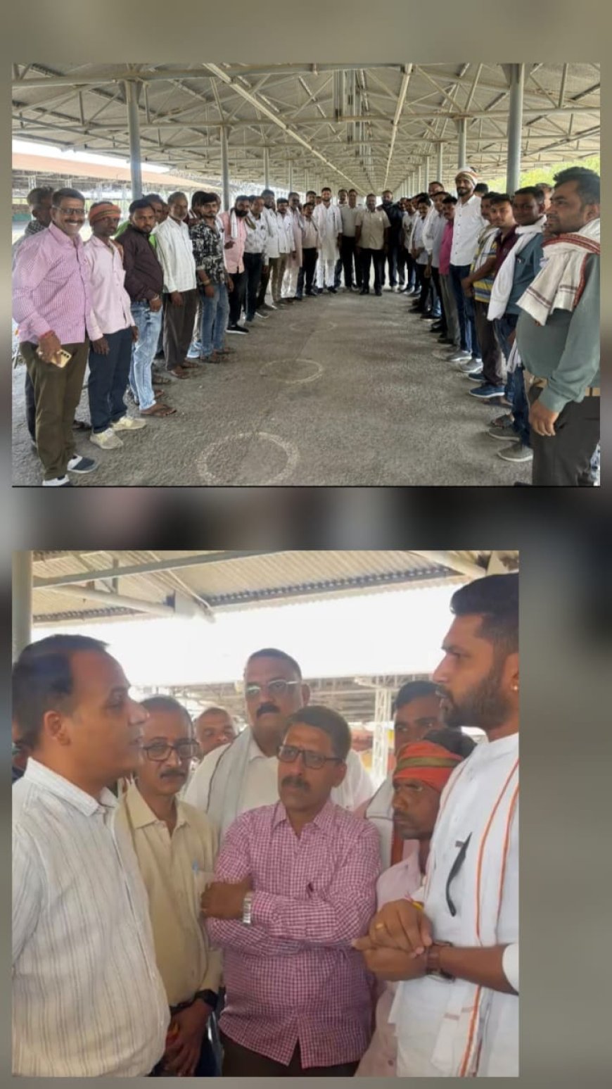 जिला किसान कांग्रेस ने किसानों की समस्याओं को लेकर मंडी प्रशासन से की चर्चा