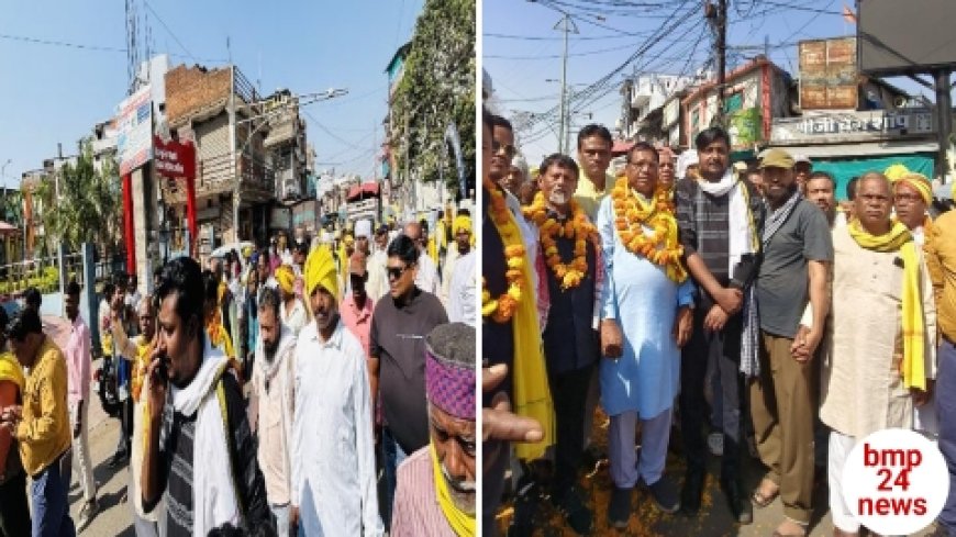 भीमराव अम्बेडकर जयंती पर निकली भव्य यात्रा का हिंदू-मुस्लिम एकता मंच ने किया जोरदार स्वागत