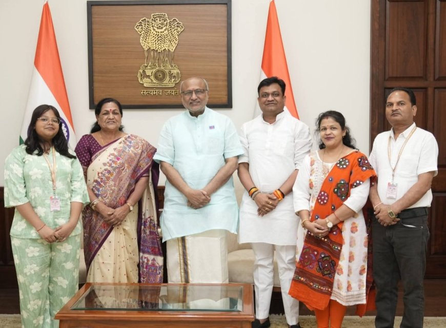 सांसद माया नारोलिया ने की उपराष्ट्रपति से शिष्टाचार भेंट