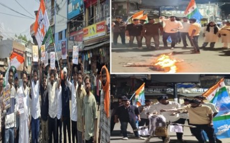 NEET पेपर लीक के विरोध में एनएसयूआई का उग्र प्रदर्शन, शिक्षा मंत्री का फूंका पुतला