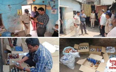 एसडीएम ने की छापेमार कार्यवाही, बड़ी मात्रा में अवैध शराब जब्त