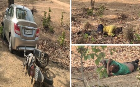 भीषण हादसा, कार-बाइक भिड़ंत में दो की मौत