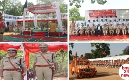पीटीएस में गूंजा देशभक्ति का जज्बा, 222 नवआरक्षक बने पुलिस परिवार का हिस्सा