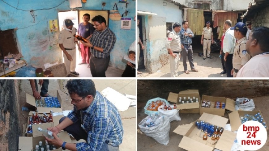एसडीएम ने की छापेमार कार्यवाही, बड़ी मात्रा में अवैध शराब जब्त