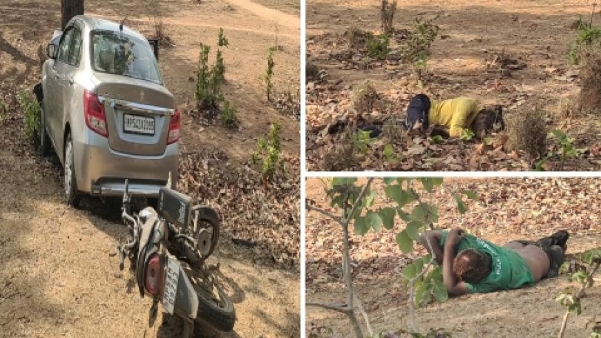 भीषण हादसा, कार-बाइक भिड़ंत में दो की मौत