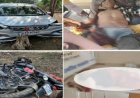 भीषण सड़क हादसा : बाइक और कार की हुई टक्कर, दो युवकों की मौत,एक घायल